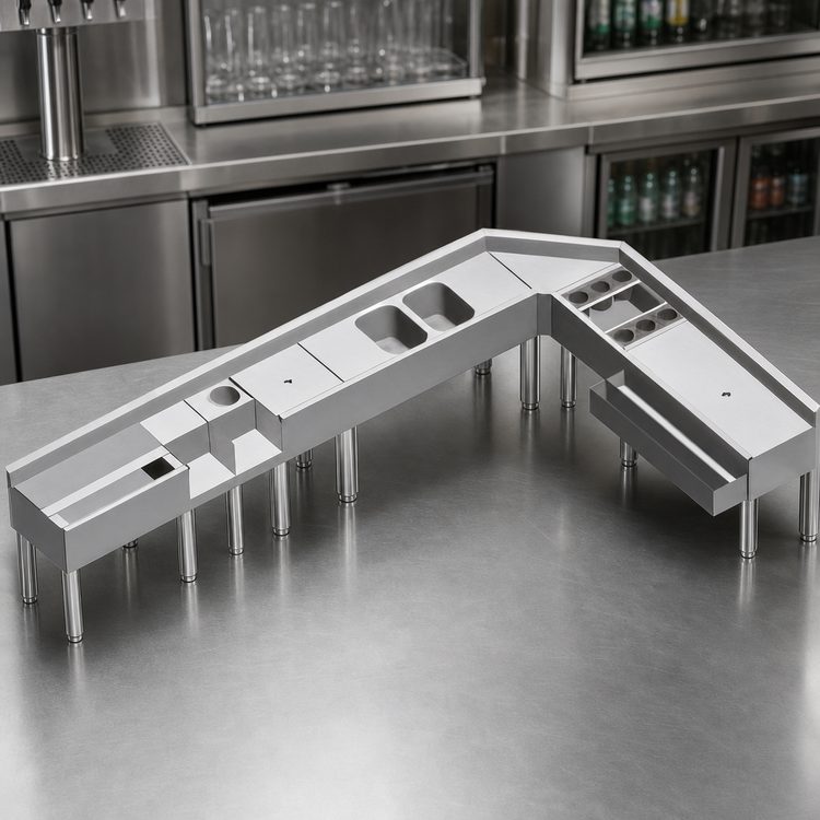 Product image #5 for Eagle Group 1800 Series 36 x 24 x 8-Inch Pass-Thru Ice Chest, Stainless Steel