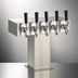 Thumbnail image #4 for Perlick 5-Faucet Air-Cooled Tee Draft Beer Tower, Standard Base, Stainless Steel Finish