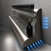 Thumbnail image #4 for Perlick Modular Wall-Mount Air-Cooled 23-Faucet Draft Beer Dispensing Tower, 69 Inch Wide
