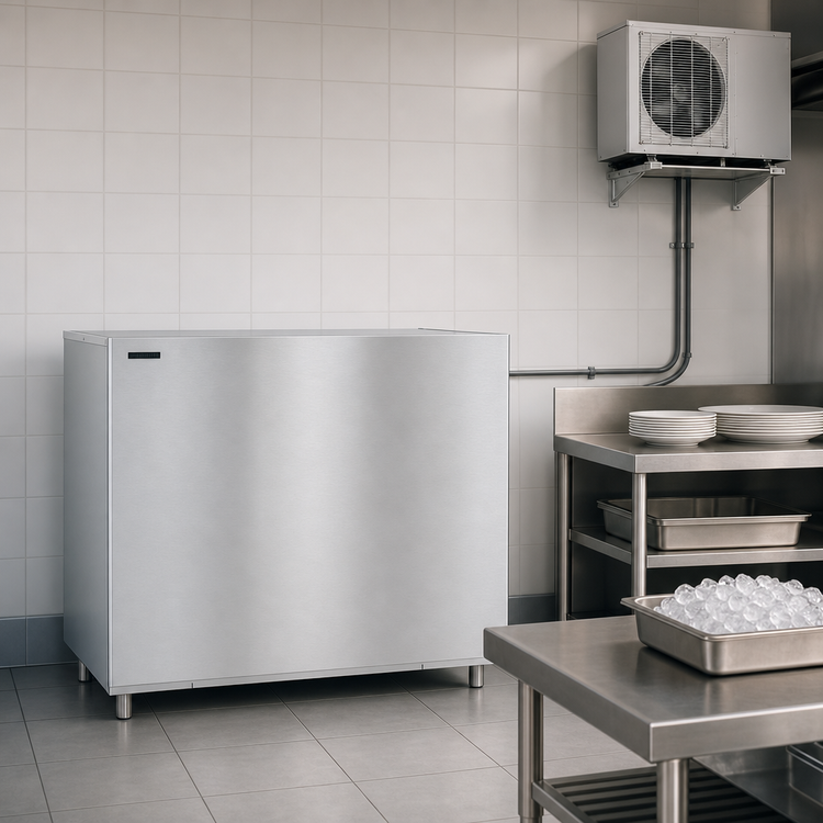 Product image #4 for Hoshizaki KM-2200SRJZ3 48 Inch Commercial Crescent Cube Ice Maker, Air-Cooled Remote Condenser, 2206 lb/Day