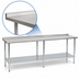 Thumbnail image #4 for Eagle Deluxe Series 144-Inch x 24-Inch Stainless Steel Work Table with Rear Upturn and Adjustable Undershelf