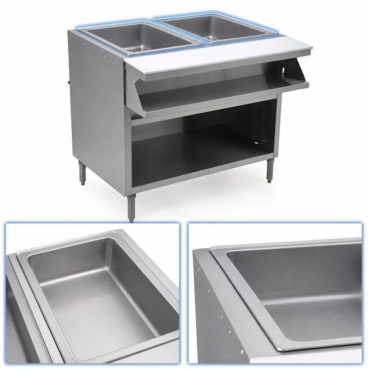 Product image #4 for Eagle Spec-Master Sealed Well Electric Hot Food Table, 2 Wells, 33 Inches Wide, 208V