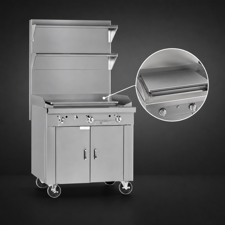 Product image #4 for Southbend Platinum Heavy Duty 16-Inch Modular Gas Plancha Griddle with 1/2-Inch Plate