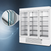 Thumbnail image #4 for Beverage-Air MarketMax 75-Inch Three-Section Triple-Pane Glass Door Reach-In Freezer Merchandiser, White, Bottom-Mount, 68.43 Cu. Ft.