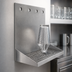 Thumbnail image #4 for 16-Inch Wall-Mount Stainless Steel Drip Tray Trough with Integral Glass Rinser