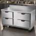 Thumbnail image #4 for Beverage-Air 60-Inch Two-Section Worktop Freezer with 4 Drawers
