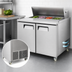 Thumbnail image #4 for Atosa 36-5/16-Inch Two-Section Mega Top Sandwich/Salad Prep Table Refrigerator, 8.7 Cu. Ft., Stainless Steel