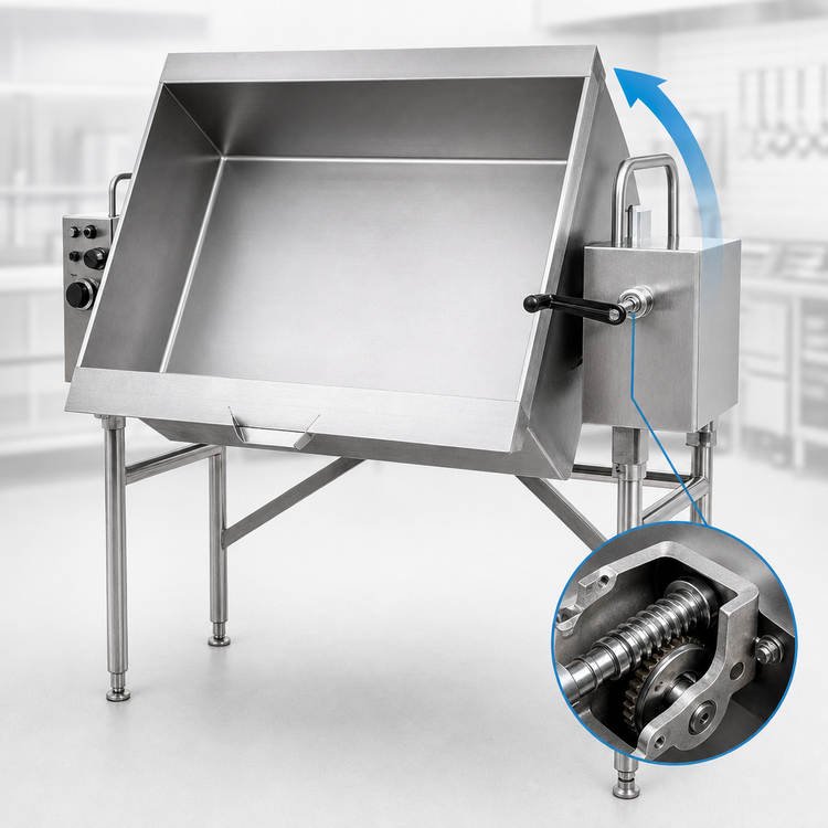 Product image #4 for Classic 24-Gallon Electric Manual Tilting Skillet, 9-Inch Deep, Floor Mounted