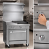 Thumbnail image #4 for Southbend Platinum 32-Inch Gas Heavy Duty Range with 16-Inch Hot Top, 16-Inch Charbroiler, and Cabinet Base
