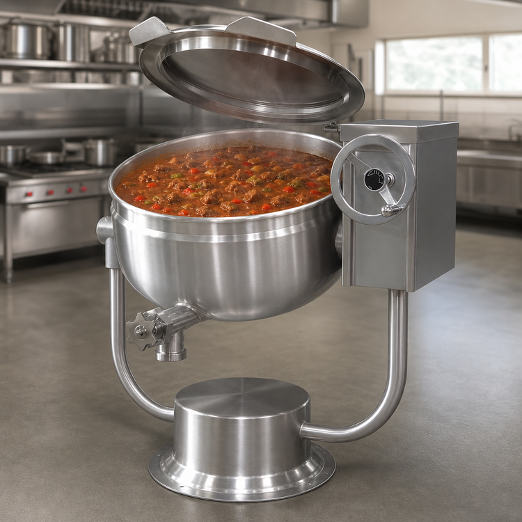 Product image #4 for Southbend Steam KDLT-30 30-Gallon Direct Steam Tilting Kettle with 2/3 Jacket