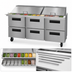 Thumbnail image #4 for Hoshizaki Steelheart 72-Inch Three-Section Mega Top Prep Refrigerator with 6 Drawers