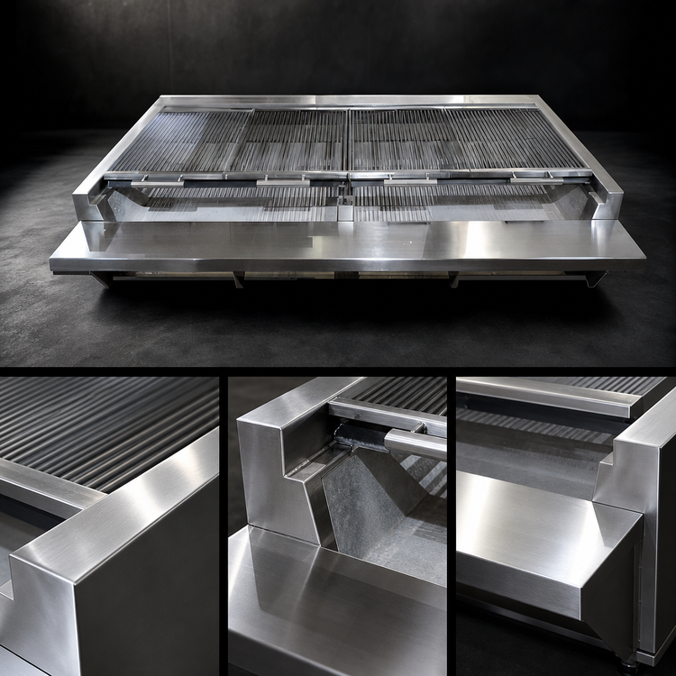 Product image #4 for Titan JMBR-LB72 72-Inch Modular Solid Fuel Broiler