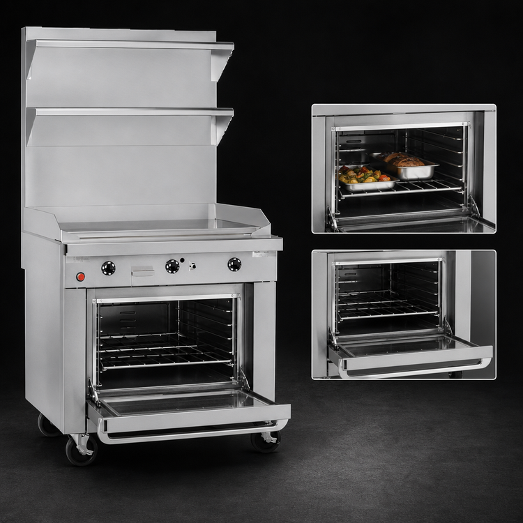 Product image #4 for Southbend Platinum 32-Inch Heavy Duty Gas Range with 1-Inch Thick Griddle Plate and Standard Oven