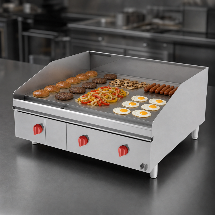 Product image #4 for Lang LG Series 60-Inch Countertop Gas Griddle with 1-Inch Chrome Plate and Electric Snap-Action Thermostats