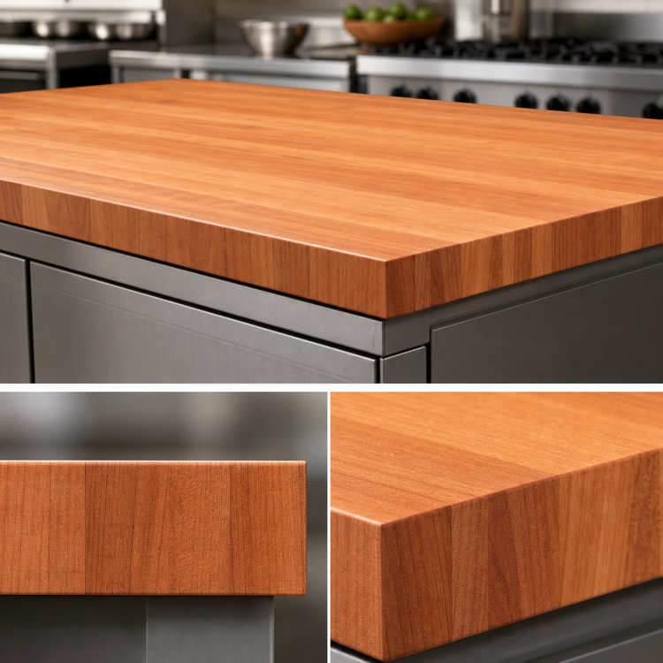 Product image #4 for Boos Block American Cherry Edge Grain Kitchen Countertop, 72 x 30 x 3 Inches