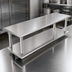 Thumbnail image #4 for Eagle Group Pass-Thru Shelf with Overshelf, 144-Inch W x 24-Inch D, 304 Stainless Steel