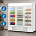 Thumbnail image #5 for Beverage Air MarketMax Dual Temperature Three-Section Reach-In Merchandiser Refrigerator with 3 Glass Doors