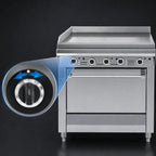 Thumbnail image #4 for Garland Master M47T 34-Inch Gas Modular Plancha Griddle Range Top, 1-Inch Plate, Hi-Lo Controls, 99,000 BTU