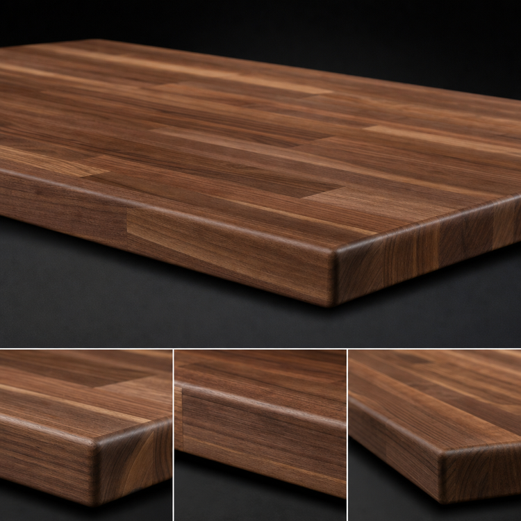 Product image #4 for Boos Block 48 Inch x 30 Inch x 1-1/2 Inch Thick Blended Edge Grain Walnut Kitchen Countertop with Varnique Finish