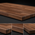 Thumbnail image #4 for Boos Block 48 Inch x 30 Inch x 1-1/2 Inch Thick Blended Edge Grain Walnut Kitchen Countertop with Varnique Finish
