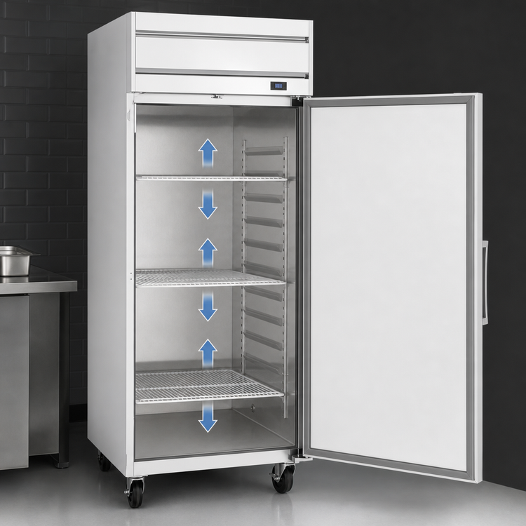 Product image #4 for Beverage-Air Horizon Series 30.76 Cu. Ft. One-Section Reach-In Freezer with Right-Hand Solid Door