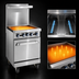 Thumbnail image #4 for Imperial Pro Series 24-Inch Gas Range with 24-Inch Griddle Top, Cabinet Base, and Hi-Shelf Backriser