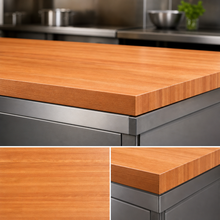Product image #4 for Boos Block American Cherry Edge Grain Kitchen Countertop, 72 x 48 x 2-1/4 Inch, Penetrating Oil Finish