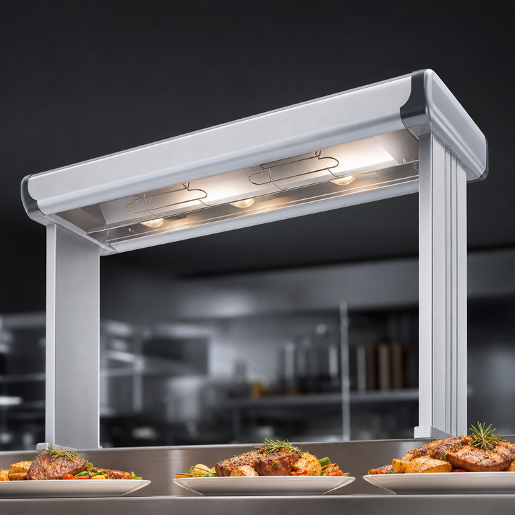 Product image #4 for Hatco Glo-Ray Designer Infrared Aluminum High-Watt Strip Heater with Lights, 51.5-Inch
