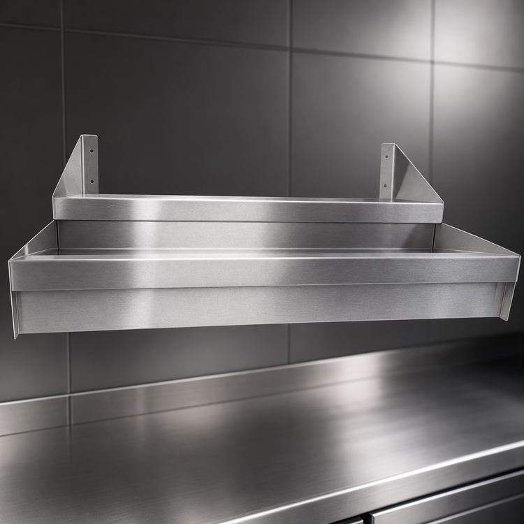 Product image #4 for Steel Works Stainless 24-Inch Double Tier Stainless Steel Speed Rail