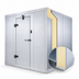 Thumbnail image #4 for AmeriKooler Quick Ship Indoor 8' x 8' Walk-In Freezer with Aluminum Floor and Remote R-448A Refrigeration