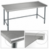Thumbnail image #4 for Eagle Deluxe Series 108-Inch x 36-Inch Flat Top Stainless Steel Work Table with Galvanized Tubular Base