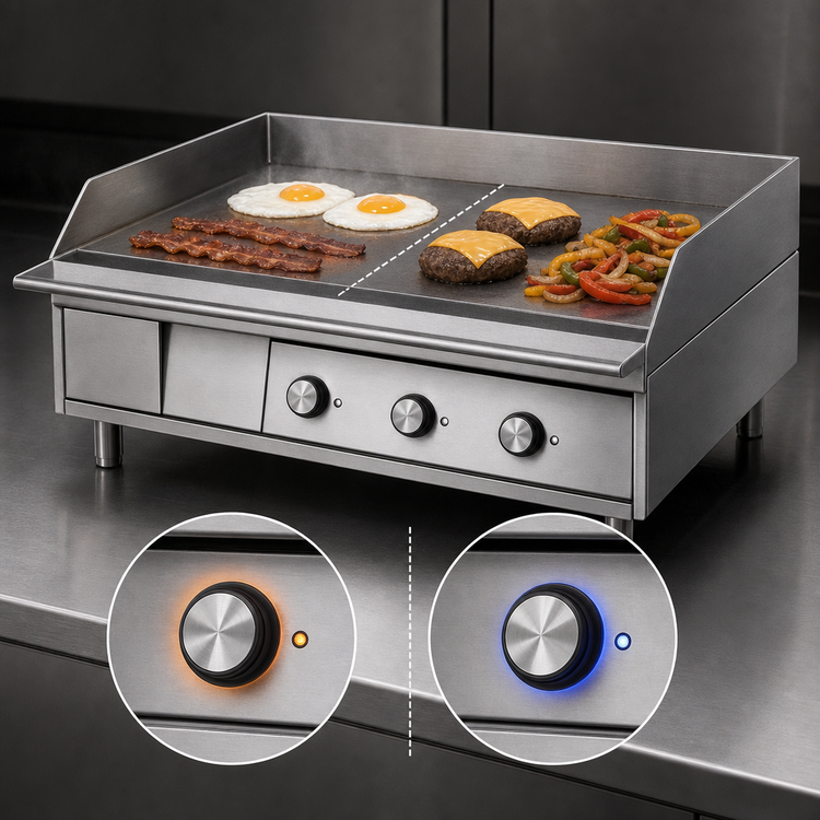 Product image #5 for Lang LG Series 24-Inch Heavy Duty Electric Countertop Chrome Griddle