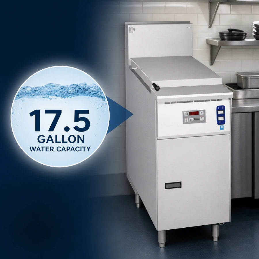 17.5-Gallon Water Capacity