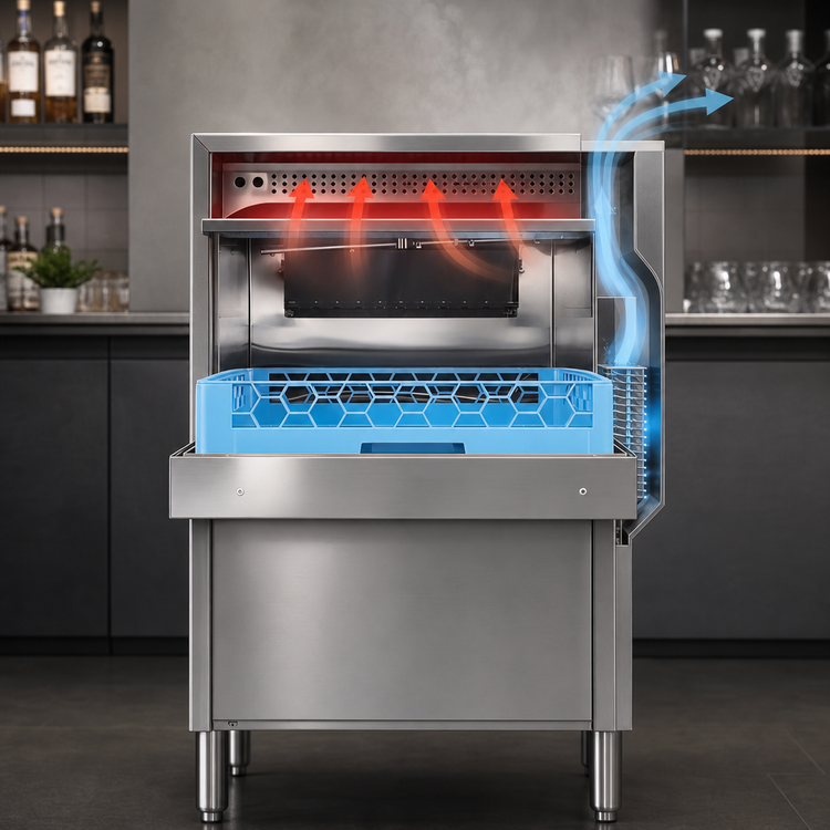 Product image #5 for CMA Energy Mizer 181-VL High Temperature Heat Recovery Undercounter Dishwasher / Glasswasher