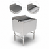 Thumbnail image #4 for John Boos 24-Inch x 21-Inch Stainless Steel Underbar Ice Bin/Cocktail Unit with Sliding Lid