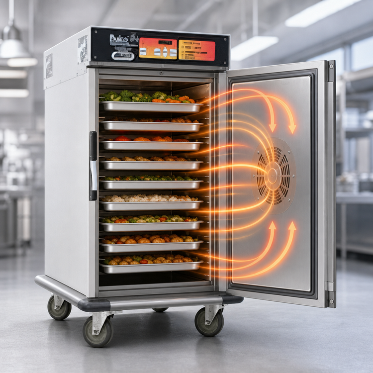 Product image #4 for Panco CH3000B-208 Half-Height Mobile Cook & Hold Cabinet, 9-Pan Capacity, 208V