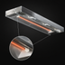 Thumbnail image #4 for RedHots 24-Inch Single Rod Unlighted Strip Heat Lamp, 120V, 350W