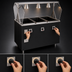 Thumbnail image #4 for Deluxe 4-Well Mobile Hot Food Station with Breath Guard and Enclosed Storage Base