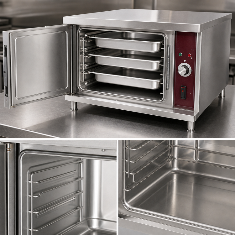Product image #4 for Crown SX-3 Countertop Electric Convection Steamer with 3 Pan Capacity