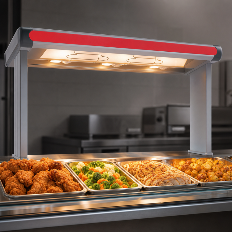Product image #4 for Hatco Glo-Ray Designer High-Watt Infrared Lighted Strip Heater, 39.5-Inch Wide, Aluminum