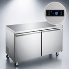 Thumbnail image #4 for Hurakan by Equip.me 60-Inch Two-Section Undercounter Freezer with Stainless Steel Exterior and Electronic Control