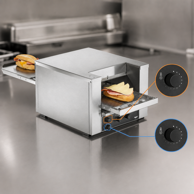 Product image #4 for Vollrath 40-Inch Countertop Conveyor Sandwich Oven, 10.5-Inch Conveyor, 220V