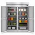 Thumbnail image #4 for Hoshizaki Steelheart Two-Section Roll-Thru Refrigerator with Four Locking Solid Hinged Doors, 78.35 Cu. Ft.