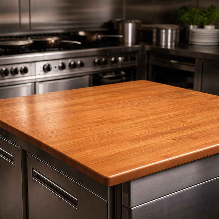 Product image #4 for Boos Block 72 x 36-Inch Blended Edge Grain American Cherry Kitchen Countertop with Varnique Finish