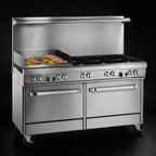 Thumbnail image #4 for Southbend (Middleby) Ultimate 4607DD-2RR 60-Inch Commercial Gas Range with 4 Burners, 24-Inch Griddle/Broiler and 2 Ovens