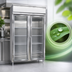 Thumbnail image #4 for Continental Refrigerator Designer Line D2FNGD Two-Section Full-Height Glass Door Reach-In Display Freezer