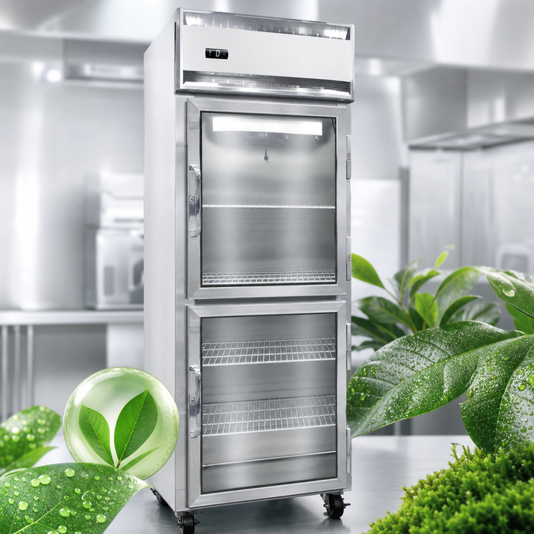 Product image #4 for Continental Refrigerator 1FENGDHD Extra-Wide One-Section Reach-In Display Freezer with Half Glass Doors