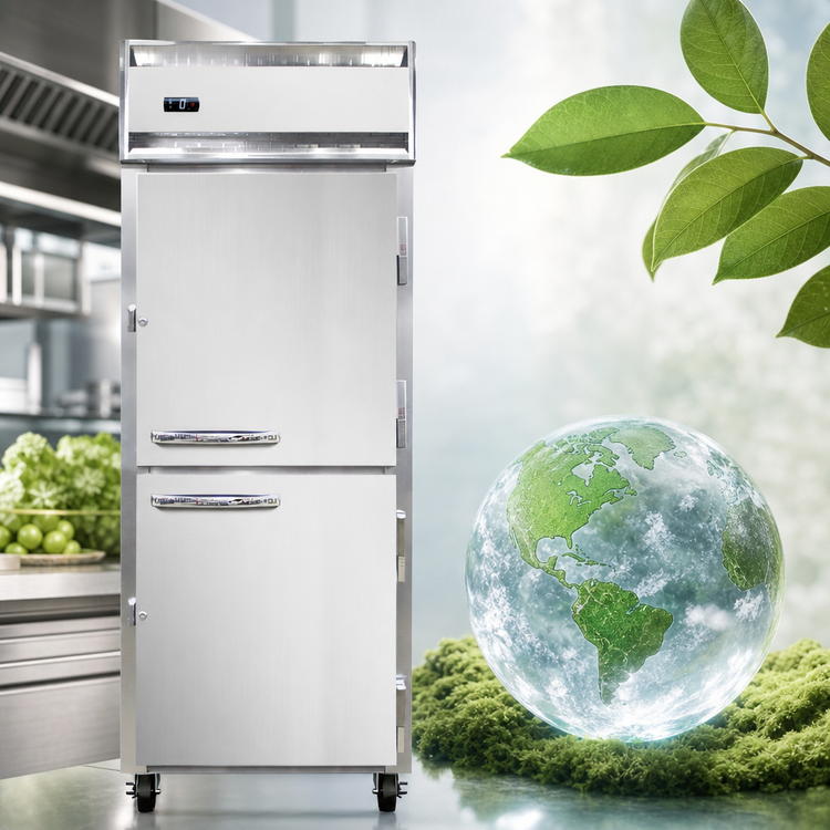 Product image #4 for Continental Refrigerator 1FENSAHD One-Section Extra-Wide Reach-In Freezer with Half Doors