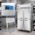 Thumbnail image #4 for Continental Refrigerator D2FSNSAHD Designer Line Two-Section Shallow Depth Reach-In Freezer with Half Solid Doors