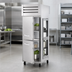 Thumbnail image #4 for True SPEC SERIES Pass-Thru One-Section Reach-In Refrigerator with 2 Solid Stainless Steel Front Half Doors and 2 Glass Rear Half Doors